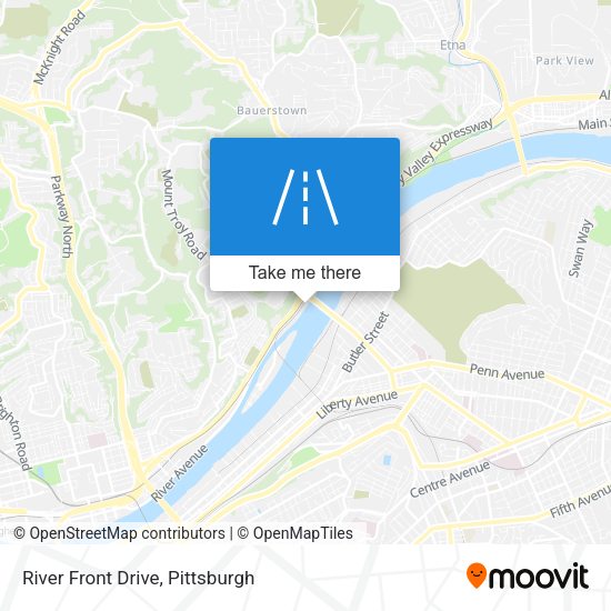 River Front Drive map