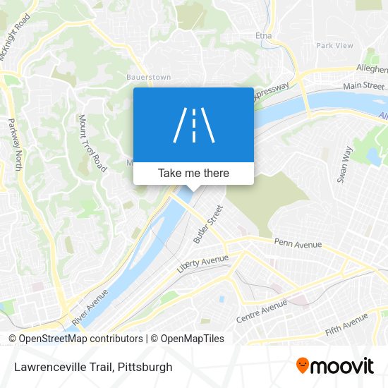 Mapa de Lawrenceville Trail