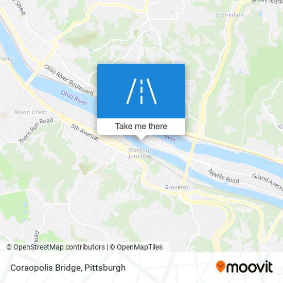 Mapa de Coraopolis Bridge