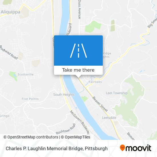 Mapa de Charles P. Laughlin Memorial Bridge