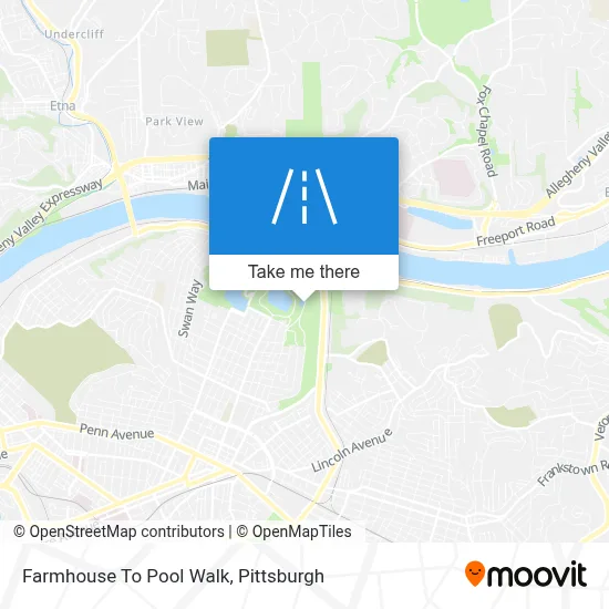 Farmhouse To Pool Walk map