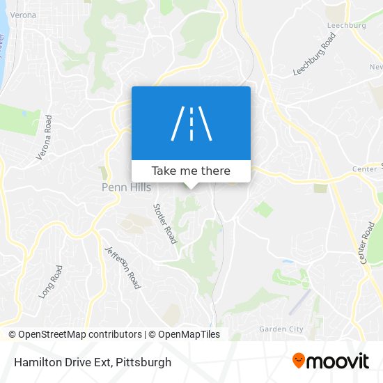 Hamilton Drive Ext map