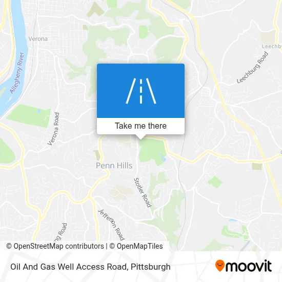 Oil And Gas Well Access Road map