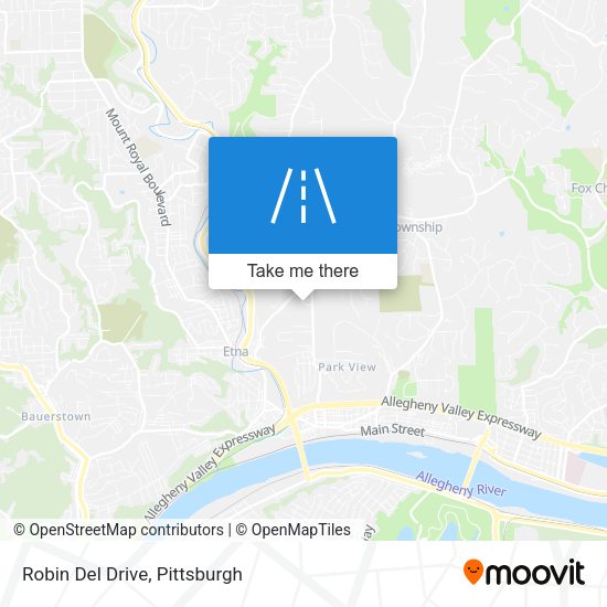Robin Del Drive map