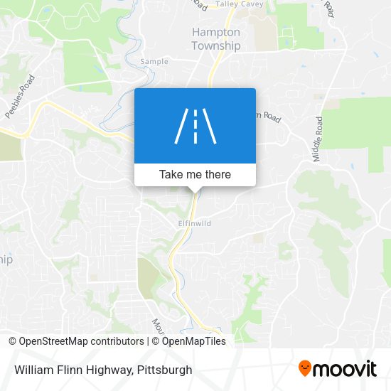 Mapa de William Flinn Highway