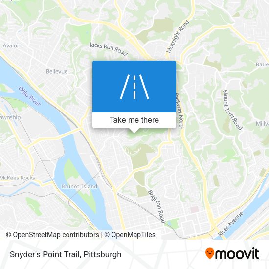 Snyder's Point Trail map