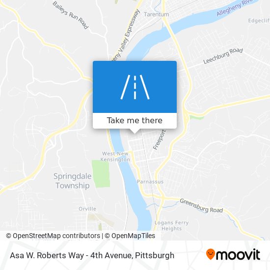 Asa W. Roberts Way - 4th Avenue map