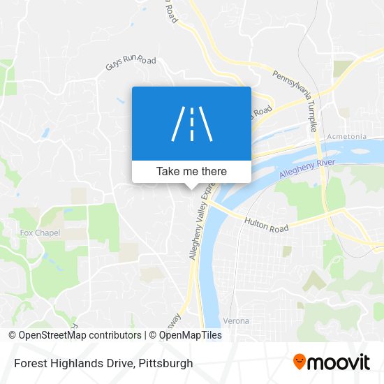 Forest Highlands Drive map