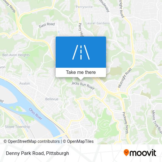 Denny Park Road map