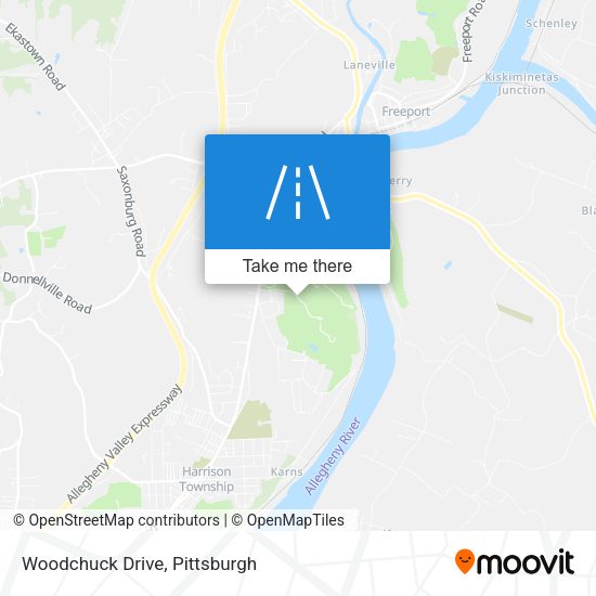 Woodchuck Drive map