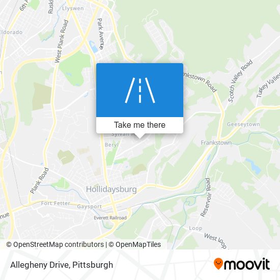 Allegheny Drive map