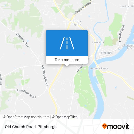 Old Church Road map