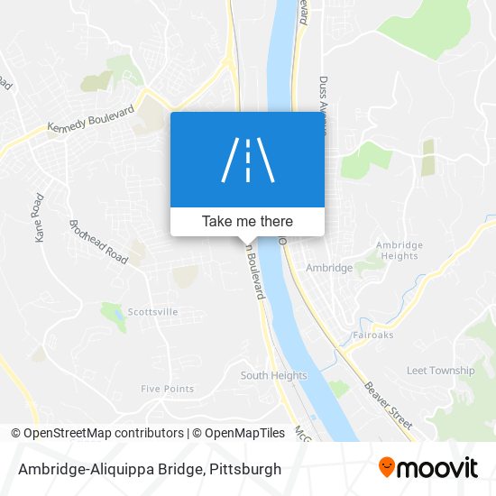 Ambridge-Aliquippa Bridge map