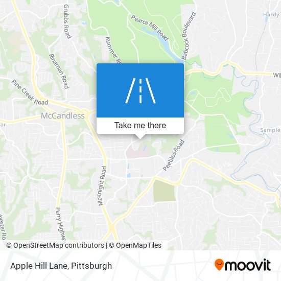Apple Hill Lane map
