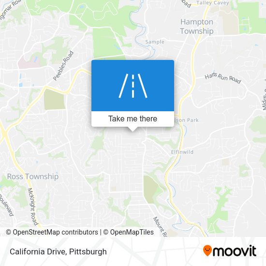 California Drive map