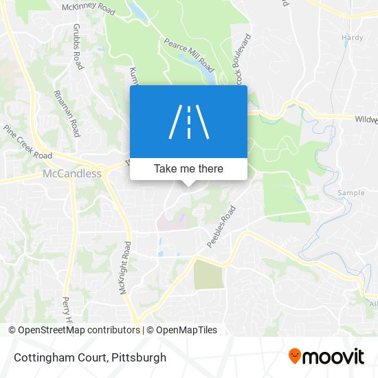 Mapa de Cottingham Court