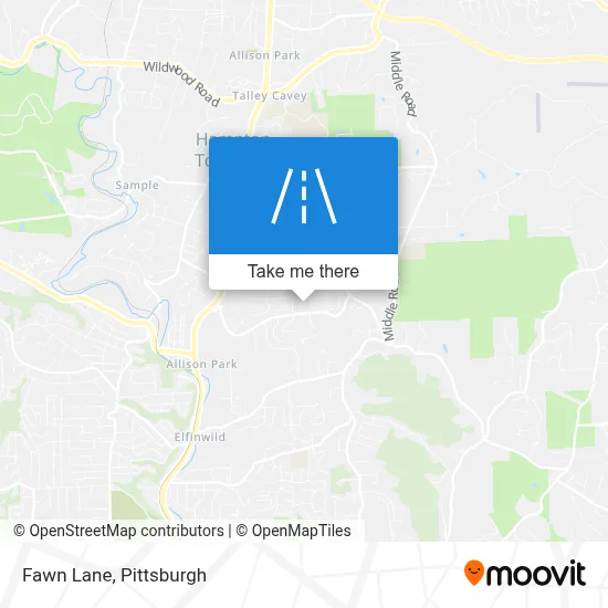 Fawn Lane map