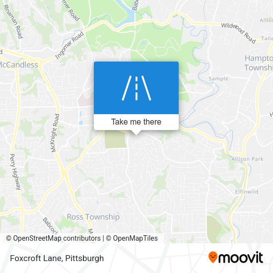 Mapa de Foxcroft Lane