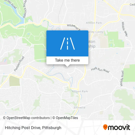 Hitching Post Drive map