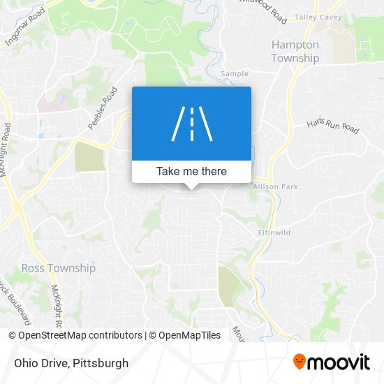 Mapa de Ohio Drive