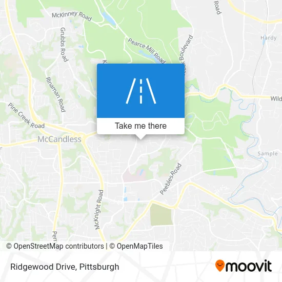 Ridgewood Drive map
