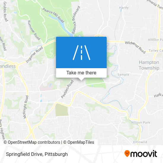 Springfield Drive map