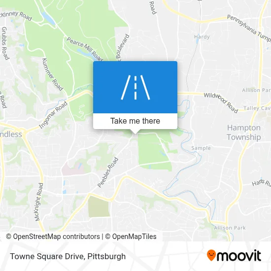 Towne Square Drive map