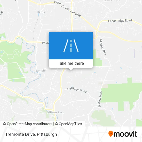 Tremonte Drive map