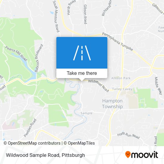 Mapa de Wildwood Sample Road