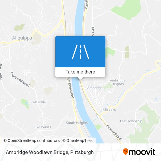 Ambridge Woodlawn Bridge map