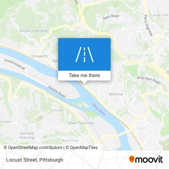 Locust Street map