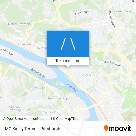 MC Kinley Terrace map