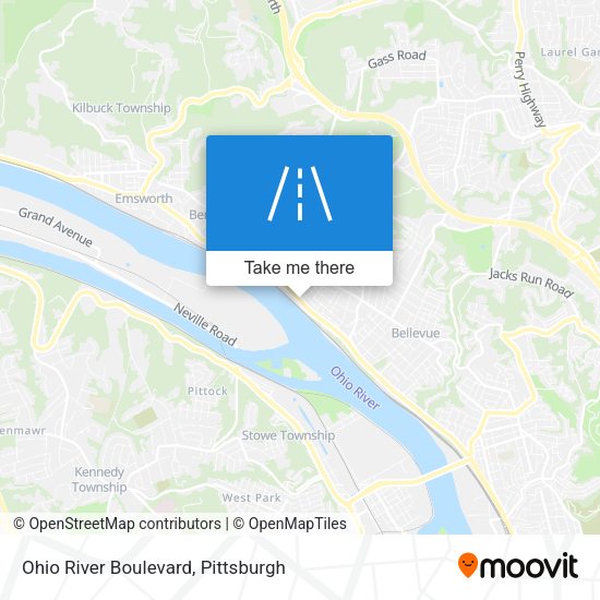 Mapa de Ohio River Boulevard