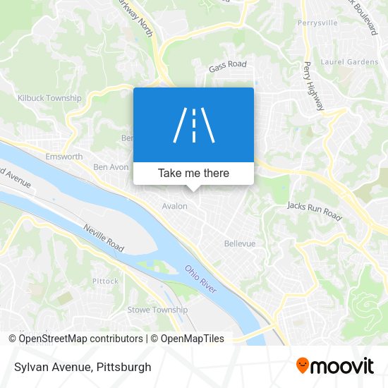 Mapa de Sylvan Avenue