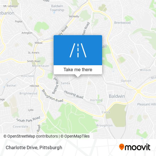 Mapa de Charlotte Drive