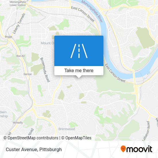 Mapa de Custer Avenue