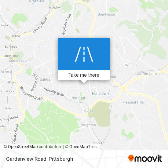 Gardenview Road map