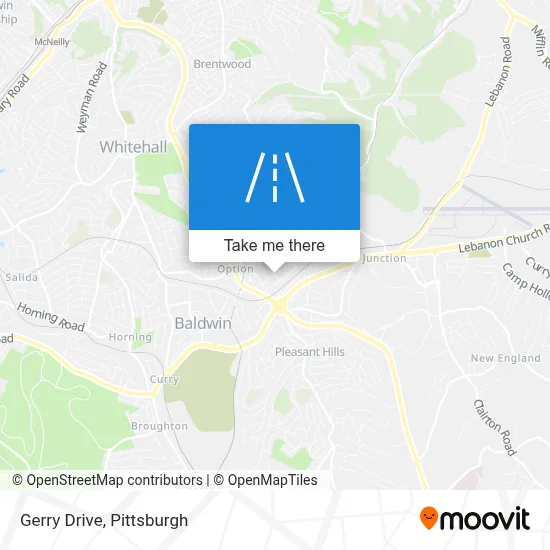 Gerry Drive map