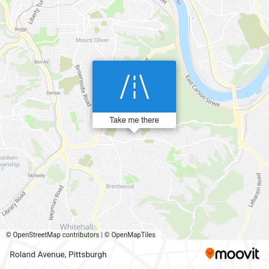 Mapa de Roland Avenue