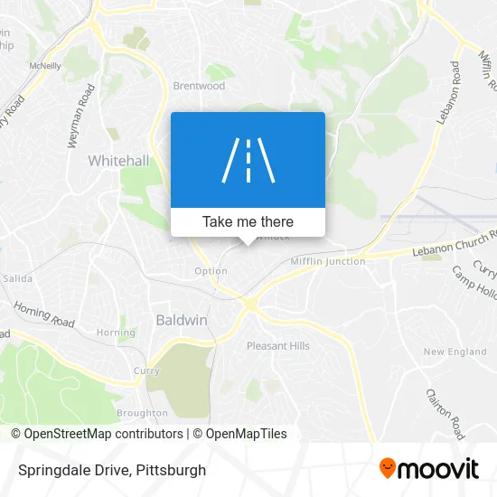 Springdale Drive map