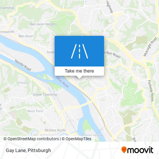 Mapa de Gay Lane