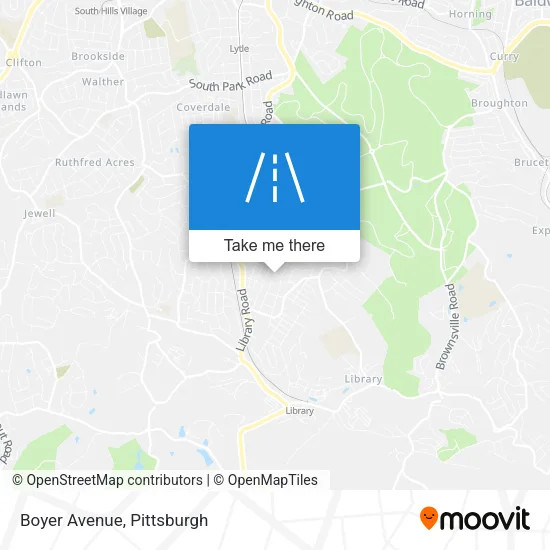 Mapa de Boyer Avenue