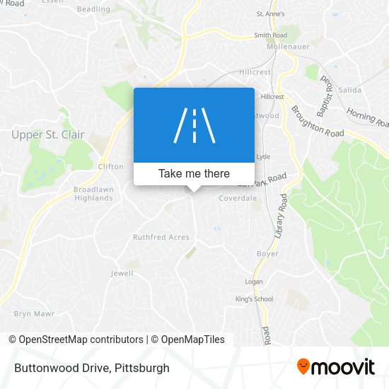 Mapa de Buttonwood Drive