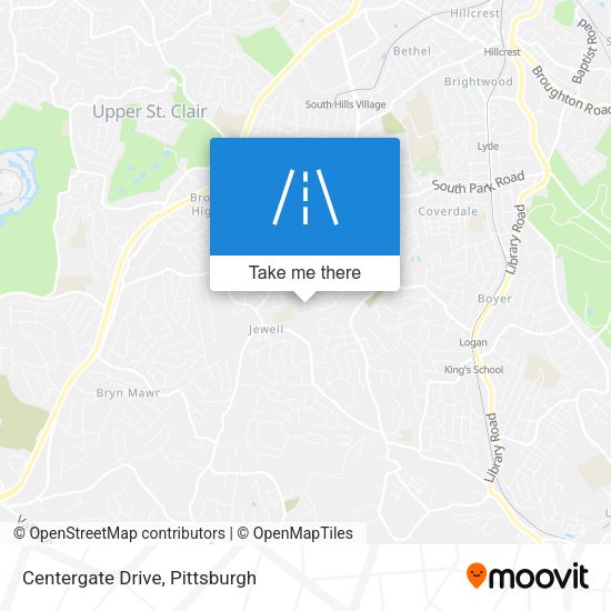 Centergate Drive map