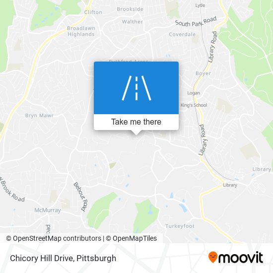 Chicory Hill Drive map