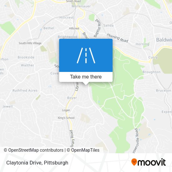 Claytonia Drive map