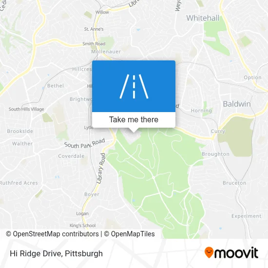 Hi Ridge Drive map