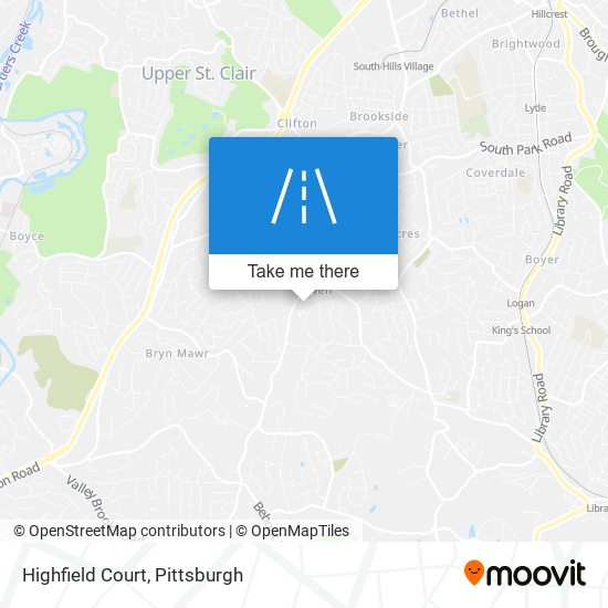 Highfield Court map