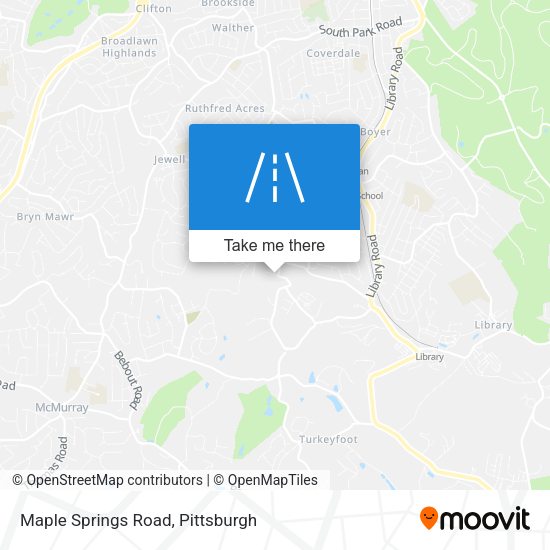 Maple Springs Road map