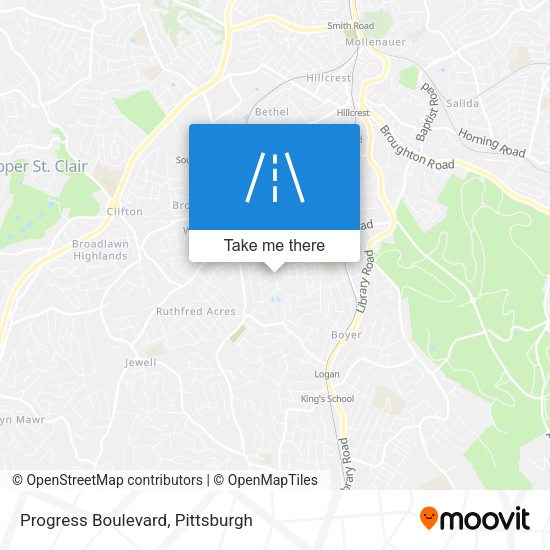 Progress Boulevard map